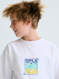 T´shirt back print Bco-limão (Amarelo)  para Menino - Mayoral
