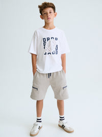 T´shirt embossed Branco (Branco)  para Menino - Mayoral