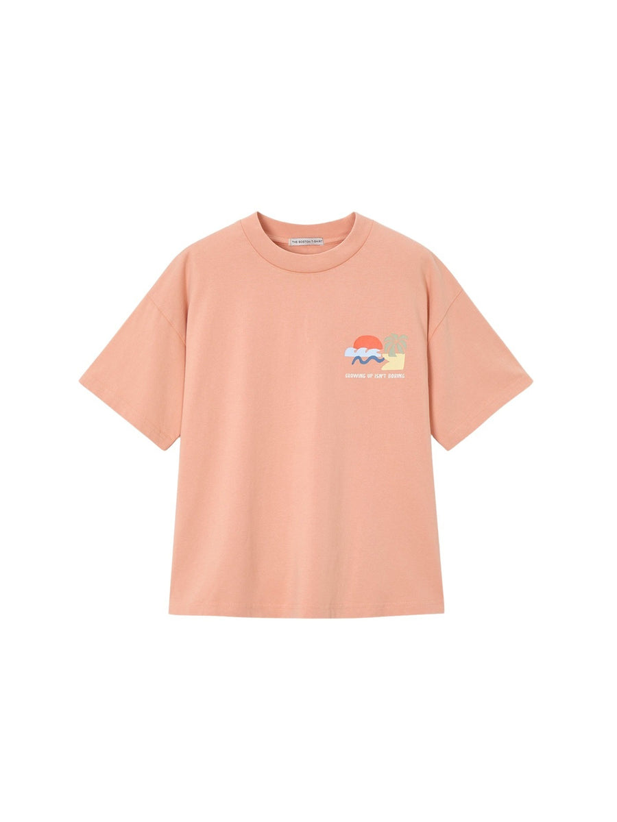 T´shirt formas Coral (Tijolo)  para Menino - Mayoral