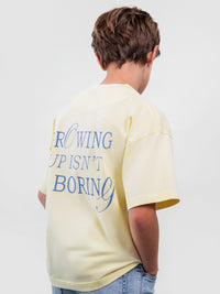 T´shirt "growing up" Butter (Amarelo Pálido)  para Menino - Mayoral