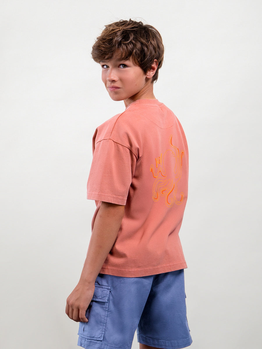 T´shirt fluor Vermelho (Vermelho)  para Menino - Mayoral