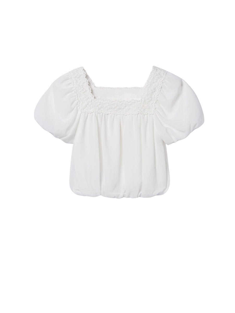 Blusa Crú (Creme / Pérola)  para Menina - Mayoral