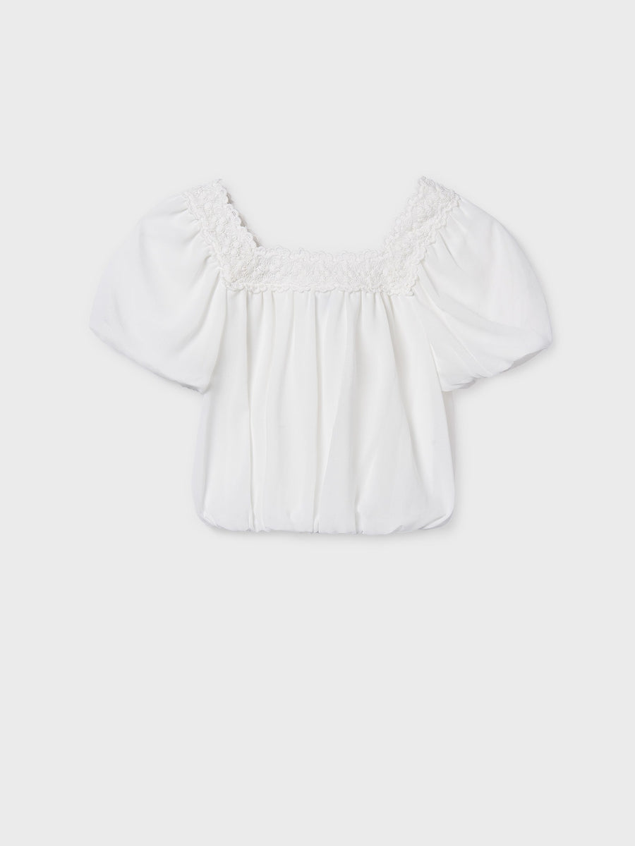 Blusa Crú (Creme / Pérola)  para Menina - Mayoral