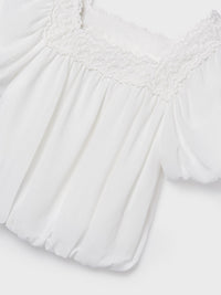 Blusa Crú (Creme / Pérola)  para Menina - Mayoral