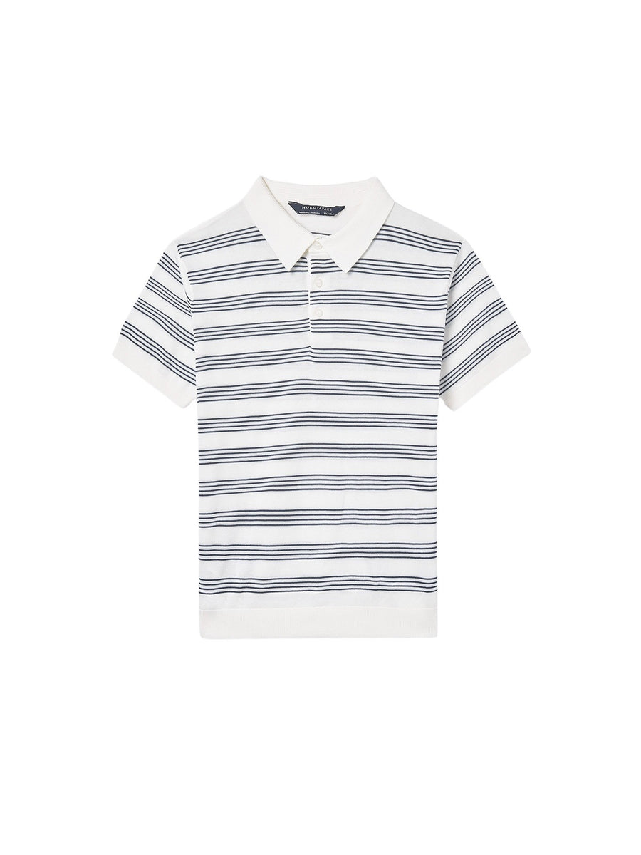 Polo m/curta tricô Nata-atlan (Azul)  para Menino - Mayoral