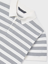 Polo m/curta tricô Nata-atlan (Azul)  para Menino - Mayoral