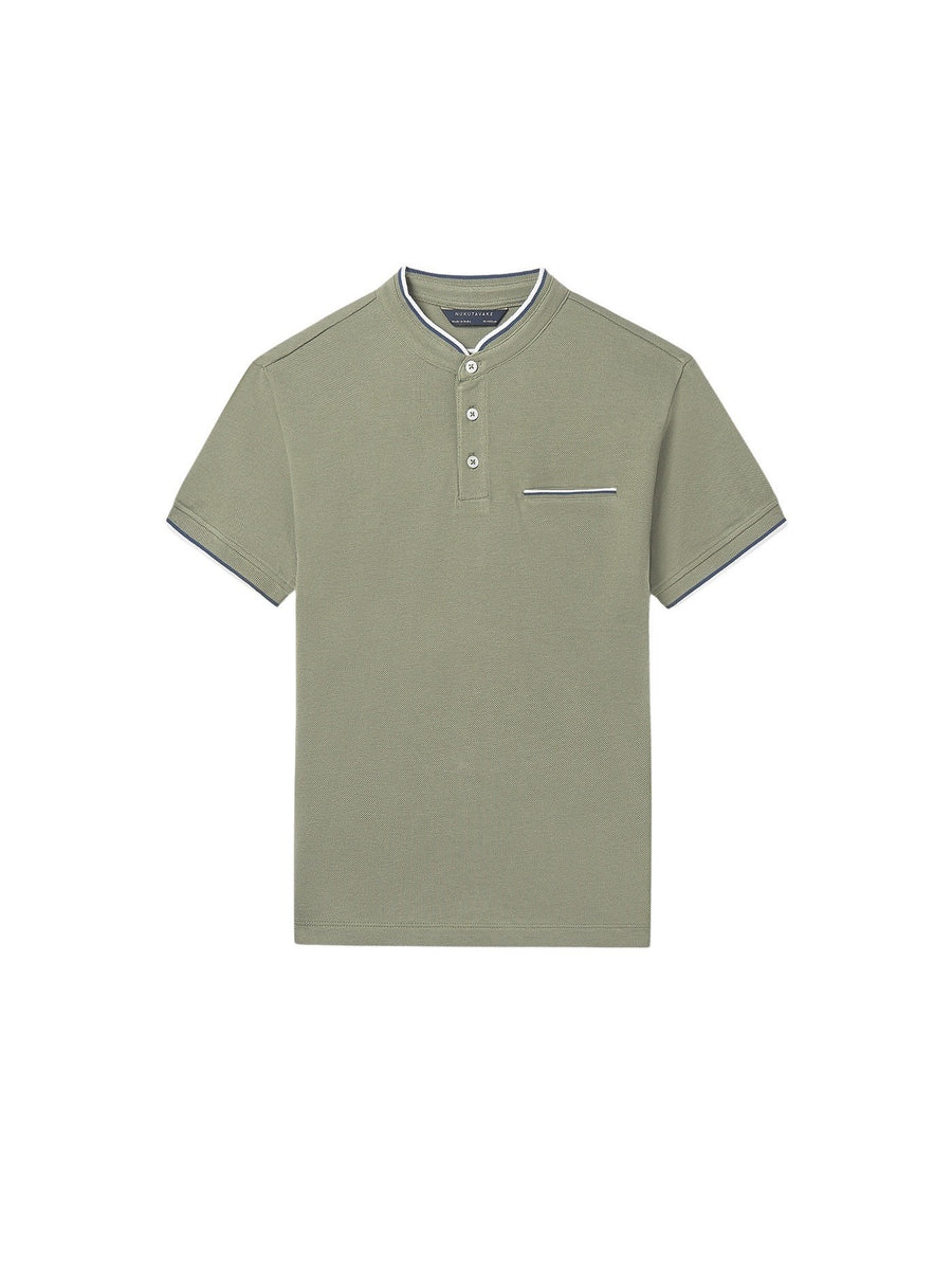 Polo m/curta gola mao Liquene (Verde seco)  para Menino - Mayoral