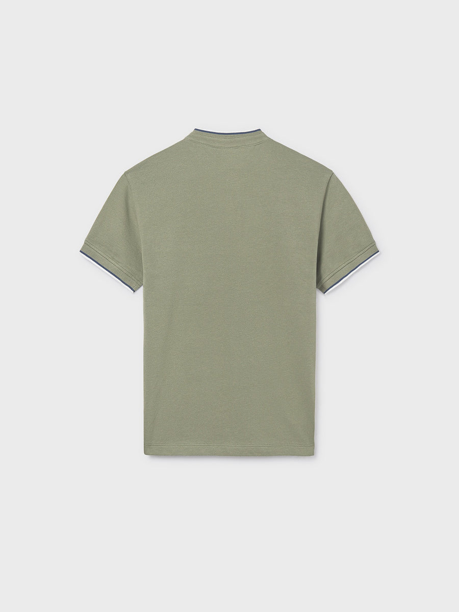 Polo m/curta gola mao Liquene (Verde seco)  para Menino - Mayoral