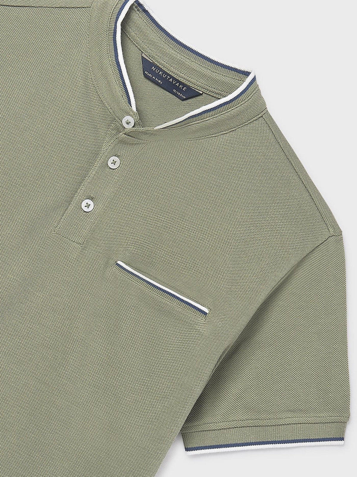 Polo m/curta gola mao Liquene (Verde seco)  para Menino - Mayoral
