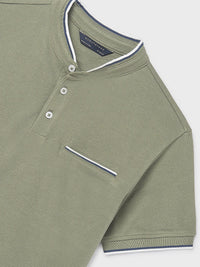 Polo m/curta gola mao Liquene (Verde seco)  para Menino - Mayoral