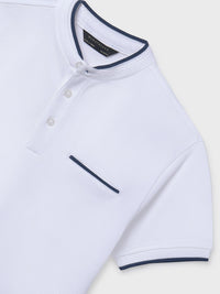 Polo m/curta gola mao Branco (Branco)  para Menino - Mayoral