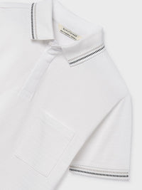 Polo m/curta bolso Nata (Creme / Pérola)  para Menino - Mayoral