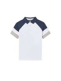 Polo m/curta combinado Branco (Branco)  para Menino - Mayoral