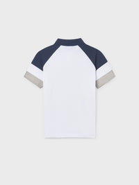 Polo m/curta combinado Branco (Branco)  para Menino - Mayoral