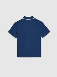 Polo m/c Zíper Oceano (Azul)  para Menino - Mayoral
