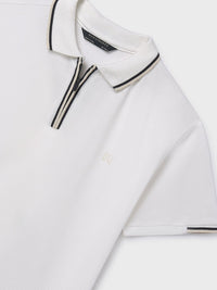 Polo m/c Zíper Nata (Creme / Pérola)  para Menino - Mayoral