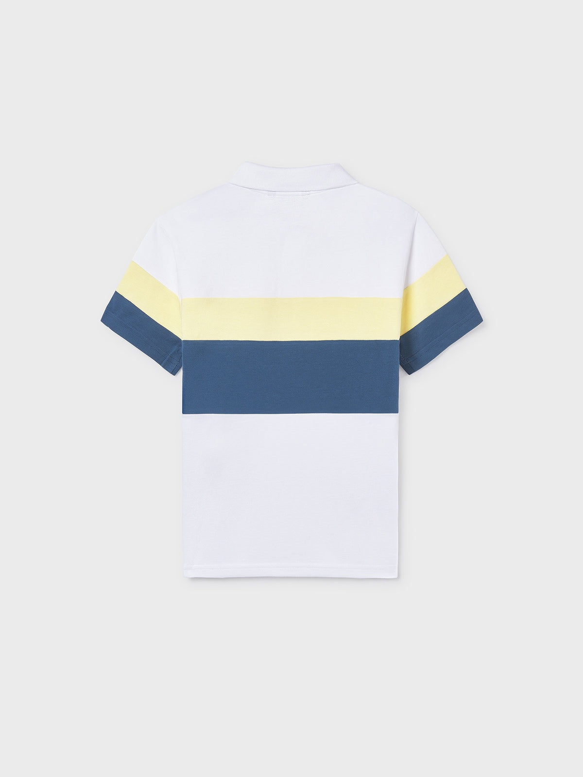 Polo m/curta blocking Bco-limão (Amarelo)  para Menino - Mayoral