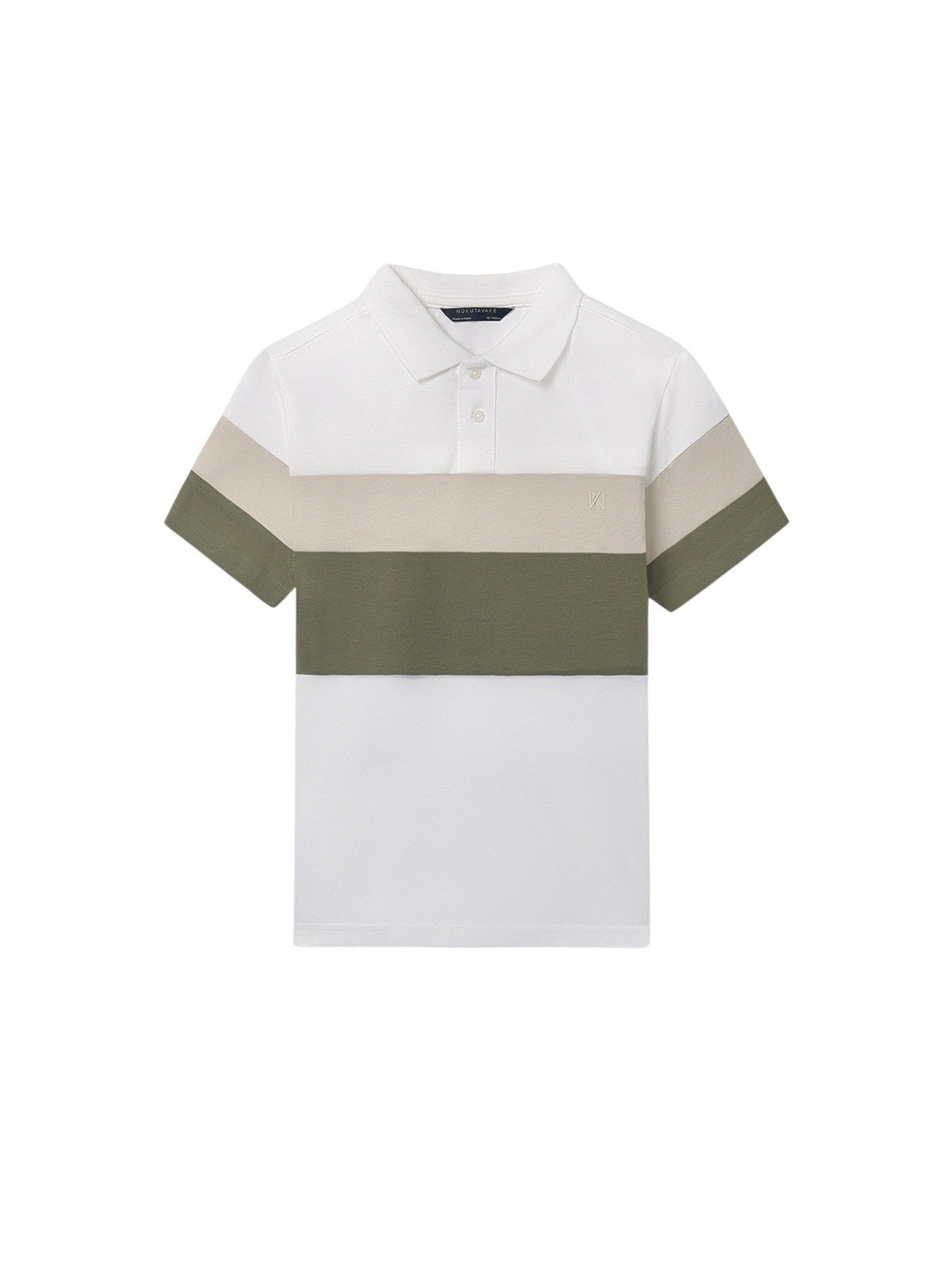 Polo m/curta blocking Nata-lique (Creme / Pérola)  para Menino - Mayoral