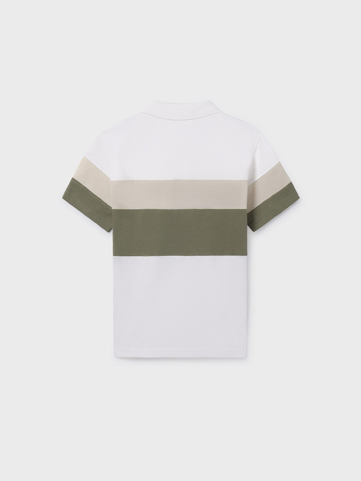 Polo m/curta blocking Nata-lique (Creme / Pérola)  para Menino - Mayoral