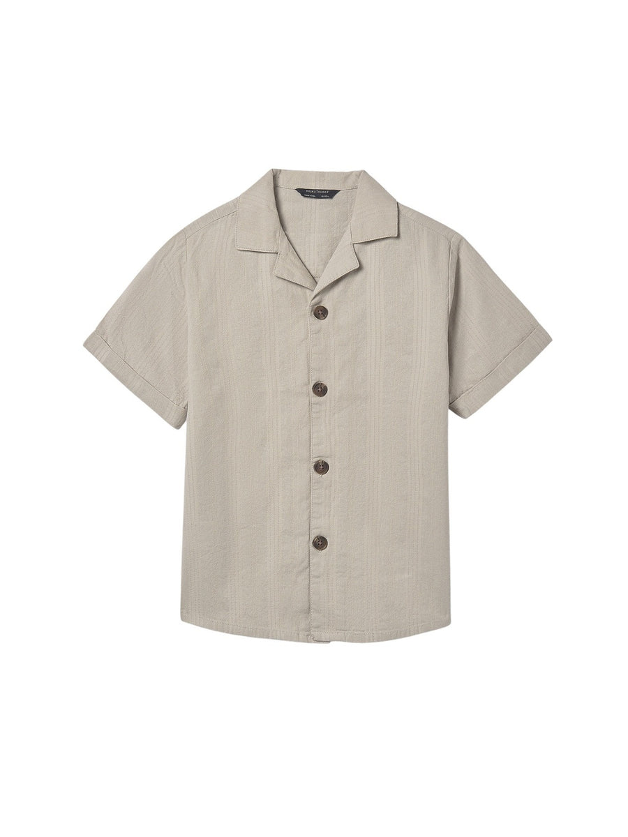 Camisa m/curta gola resort Pedra (Cinza Claro)  para Menino - Mayoral