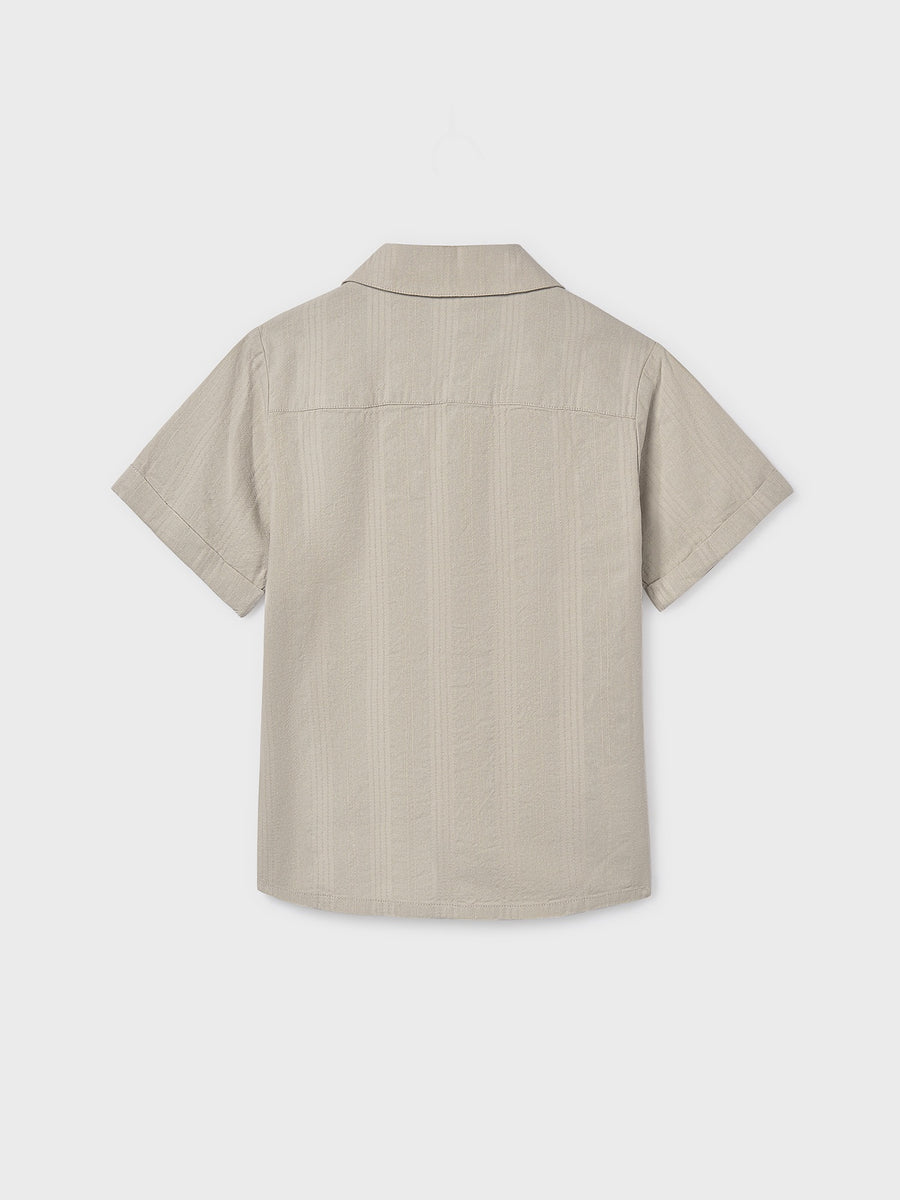 Camisa m/curta gola resort Pedra (Cinza Claro)  para Menino - Mayoral