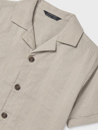 Camisa m/curta gola resort Pedra (Cinza Claro)  para Menino - Mayoral