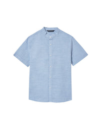 Camisa m/curta gola mao Celeste (Celeste)  para Menino - Mayoral