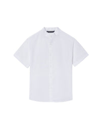 Camisa m/curta gola mao Branco (Branco)  para Menino - Mayoral