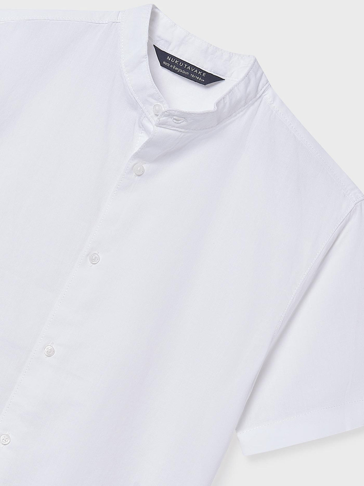 Camisa m/curta gola mao Branco (Branco)  para Menino - Mayoral