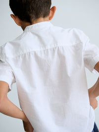 Camisa m/curta gola mao Branco (Branco)  para Menino - Mayoral