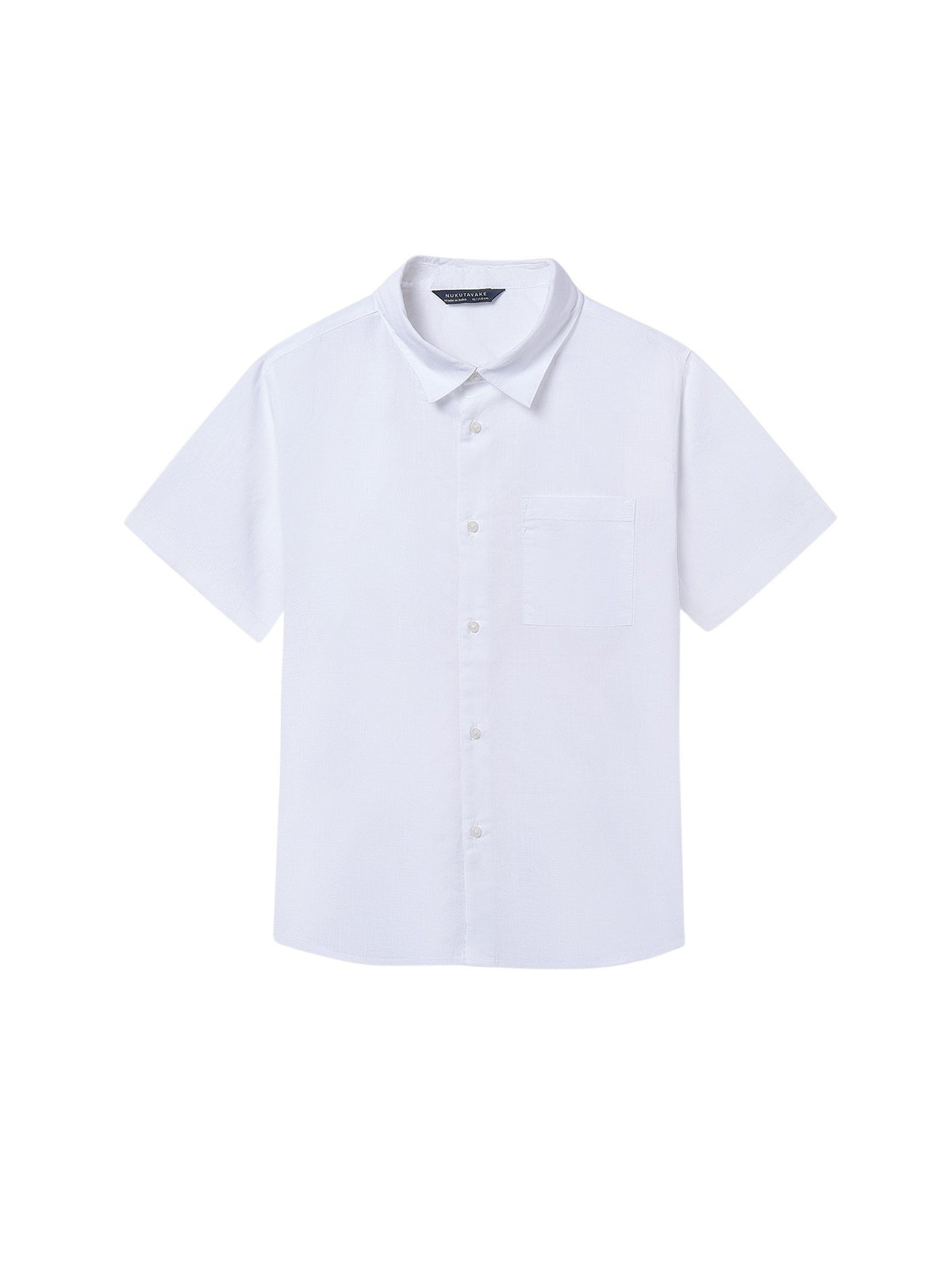 Camisa m/curta gola chef Branco (Branco)  para Menino - Mayoral
