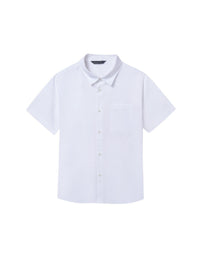 Camisa m/curta gola chef Branco (Branco)  para Menino - Mayoral