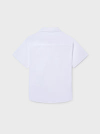 Camisa m/curta gola chef Branco (Branco)  para Menino - Mayoral