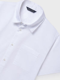 Camisa m/curta gola chef Branco (Branco)  para Menino - Mayoral