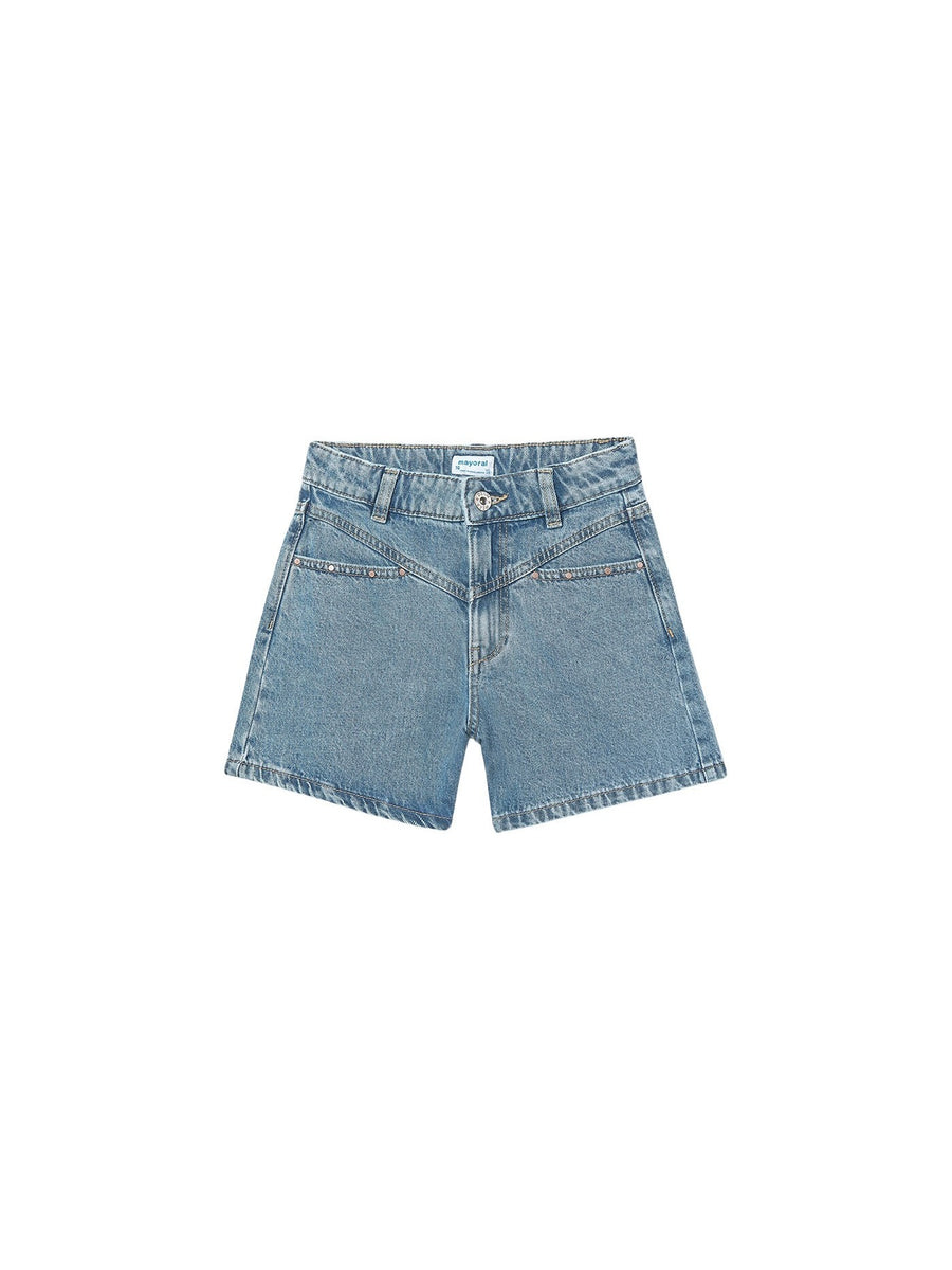 Calções jeans c/ rebites Base (Ganga)  para Menina - Mayoral