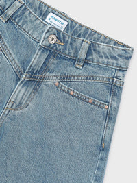 Calções jeans c/ rebites Base (Ganga)  para Menina - Mayoral