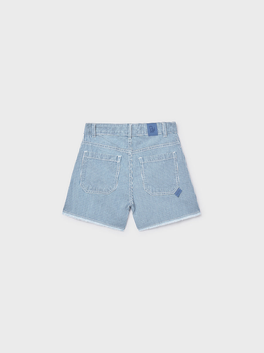Calção riscas ganga Azul escur (Marinho)  para Menina - Mayoral