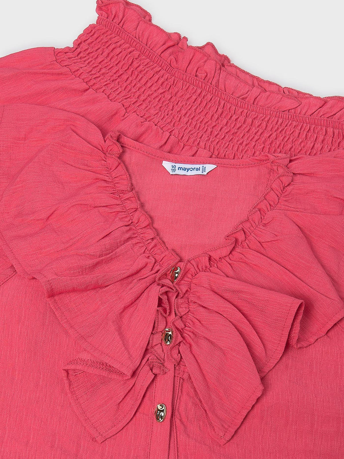 Conj. short folho Coral (Tijolo)  para Menina - Mayoral