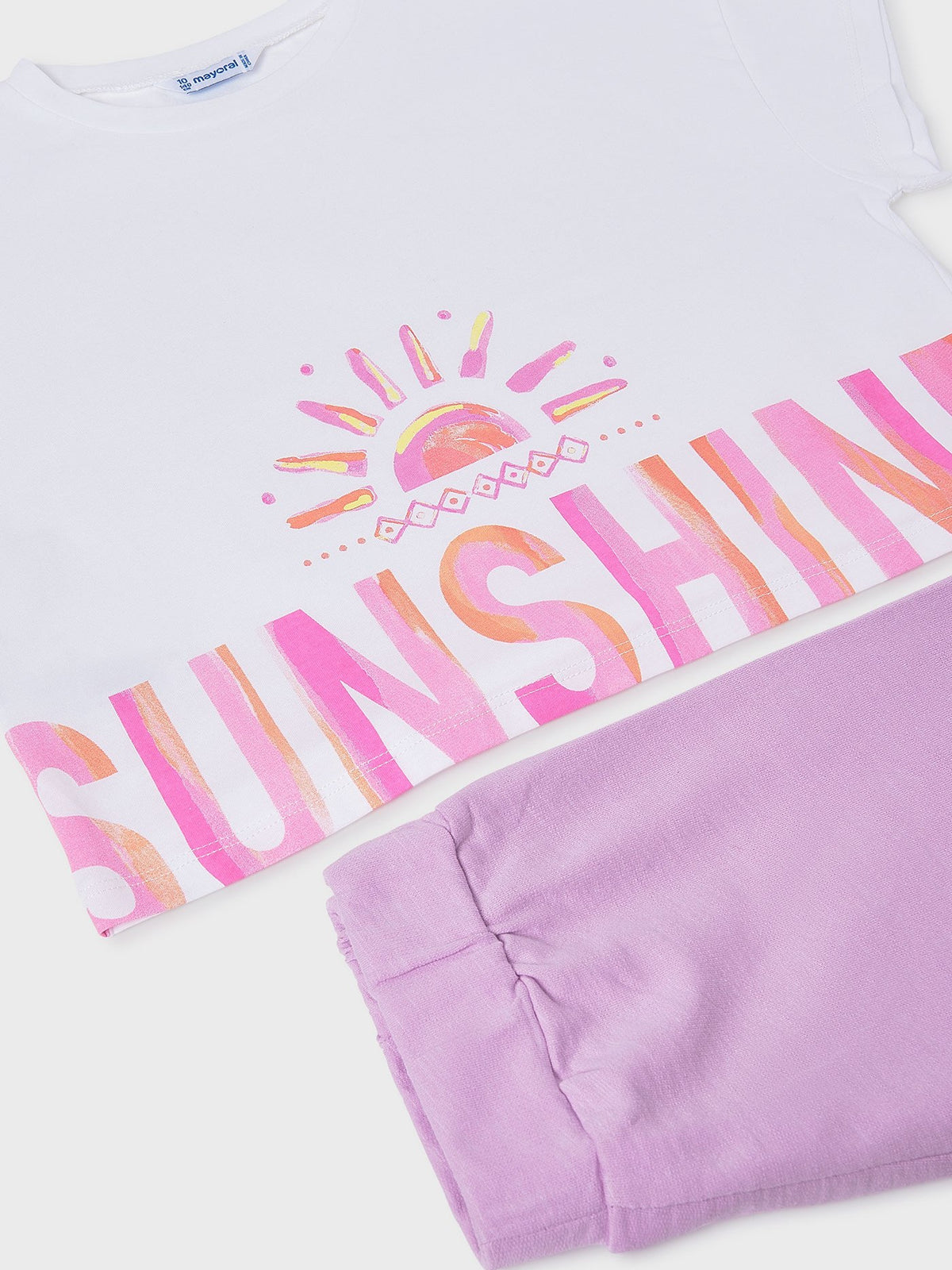 Conj. short gráfica Lilac (Lilás)  para Menina - Mayoral