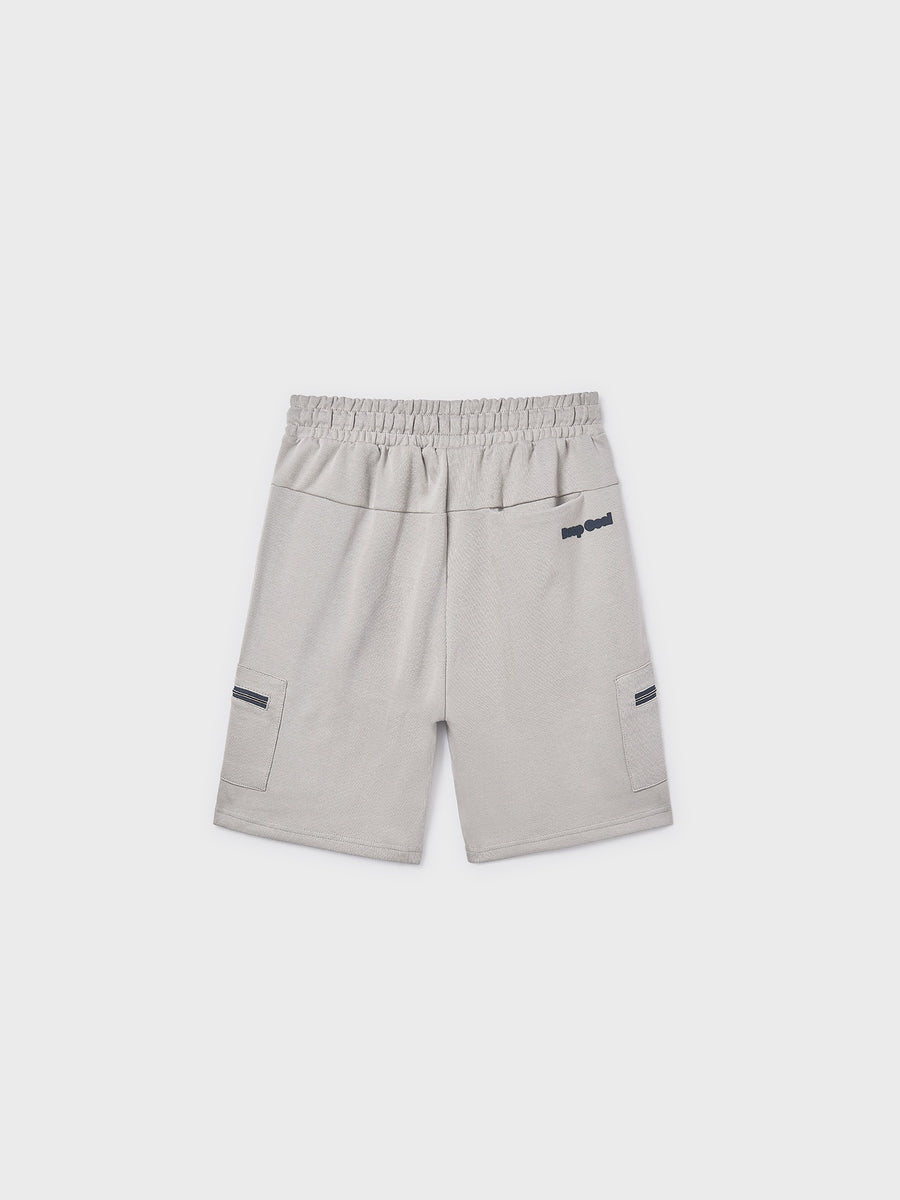 Bermuda interlock fechos Shitake (Cinza)  para Menino - Mayoral