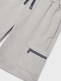 Bermuda interlock fechos Shitake (Cinza)  para Menino - Mayoral