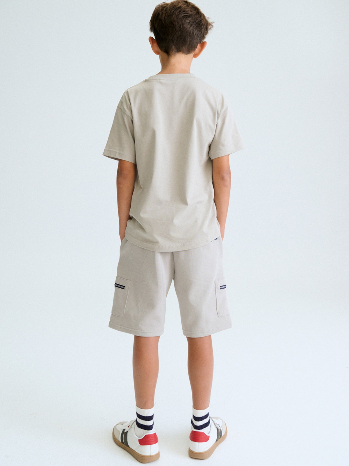 Bermuda interlock fechos Shitake (Cinza)  para Menino - Mayoral