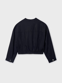 Jaqueta bomber fivelas Preto (Preto)  para Menina - Mayoral