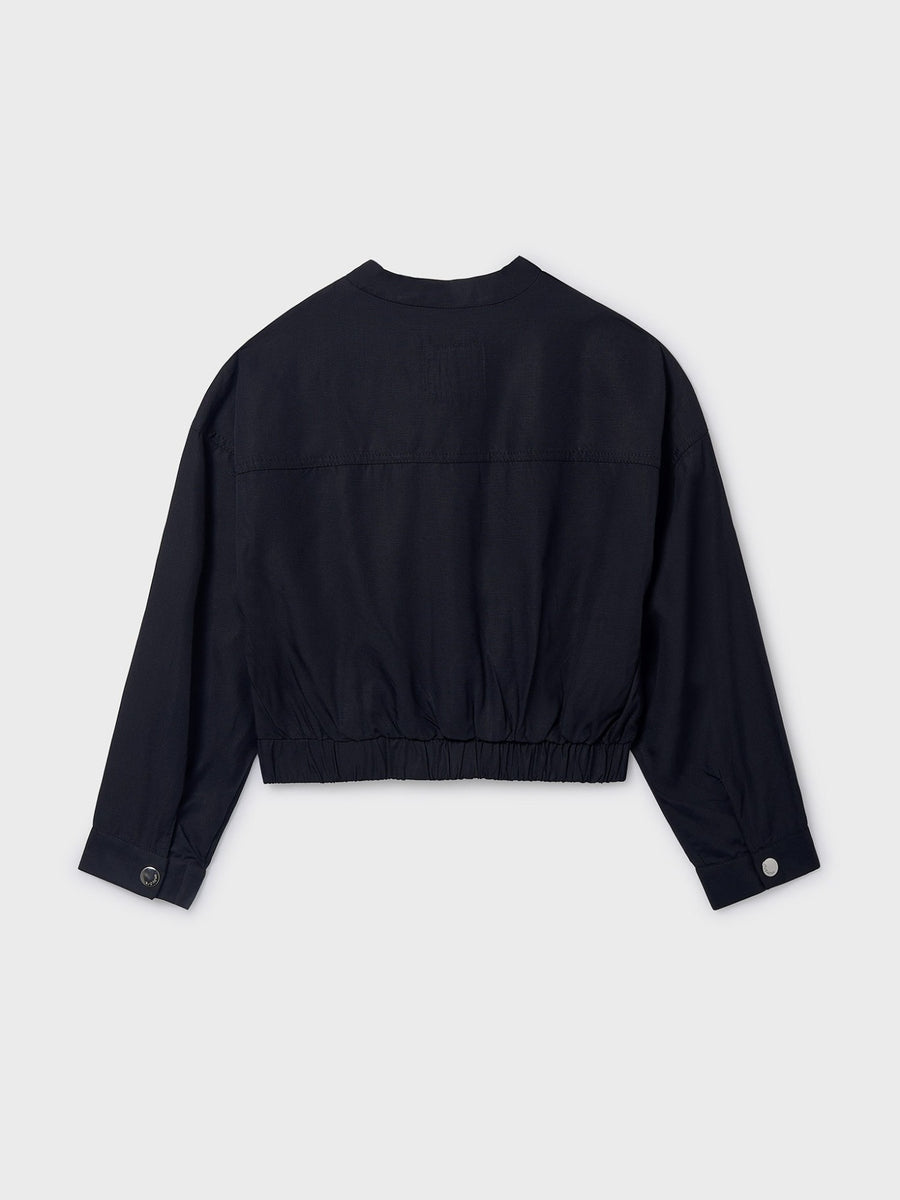 Jaqueta bomber fivelas Preto (Preto)  para Menina - Mayoral