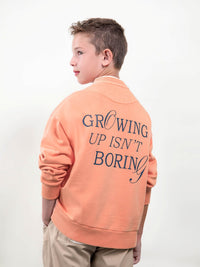 Sweat "growing up" Coral (Tijolo)  para Menino - Mayoral