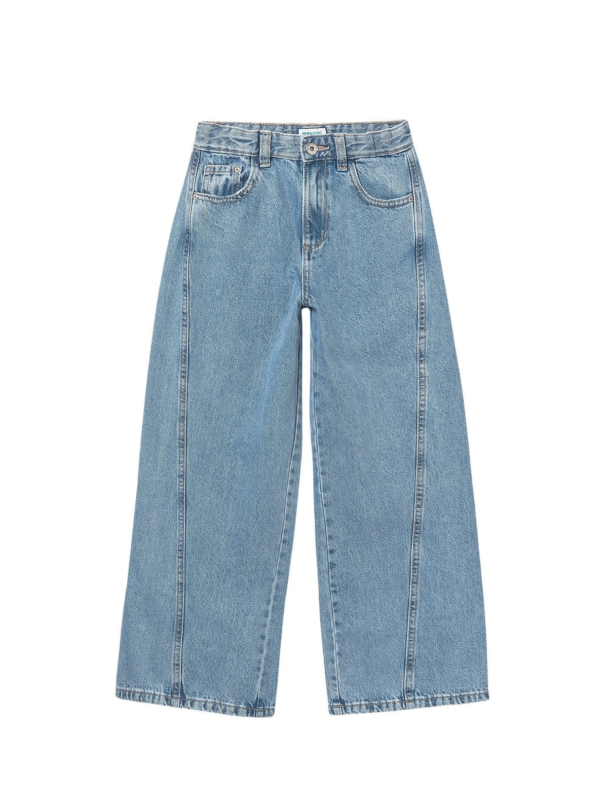 Calça ganga wide leg Base (Ganga)  para Menina - Mayoral