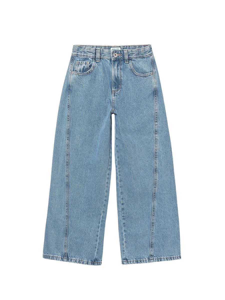 Calça ganga wide leg Base (Ganga)  para Menina - Mayoral
