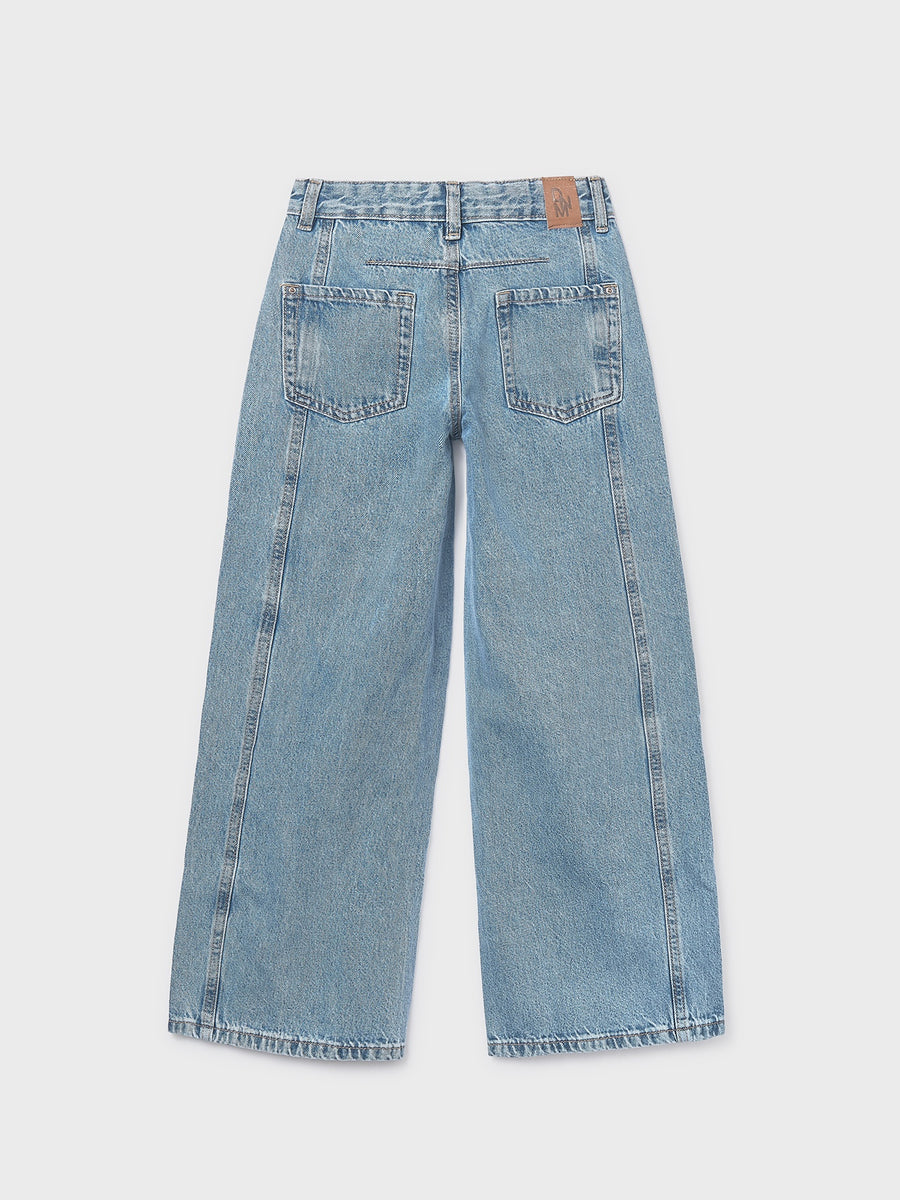 Calça ganga wide leg Base (Ganga)  para Menina - Mayoral