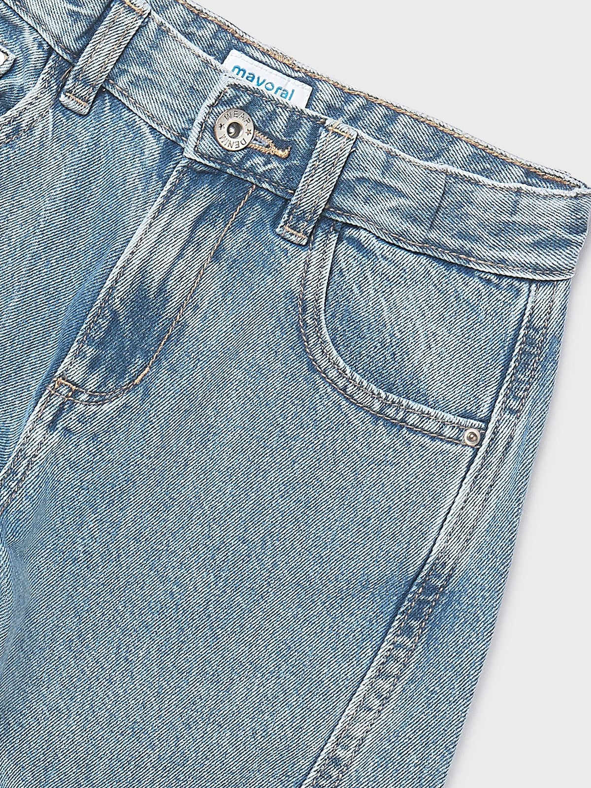 Calça ganga wide leg Base (Ganga)  para Menina - Mayoral