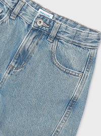 Calça ganga wide leg Base (Ganga)  para Menina - Mayoral
